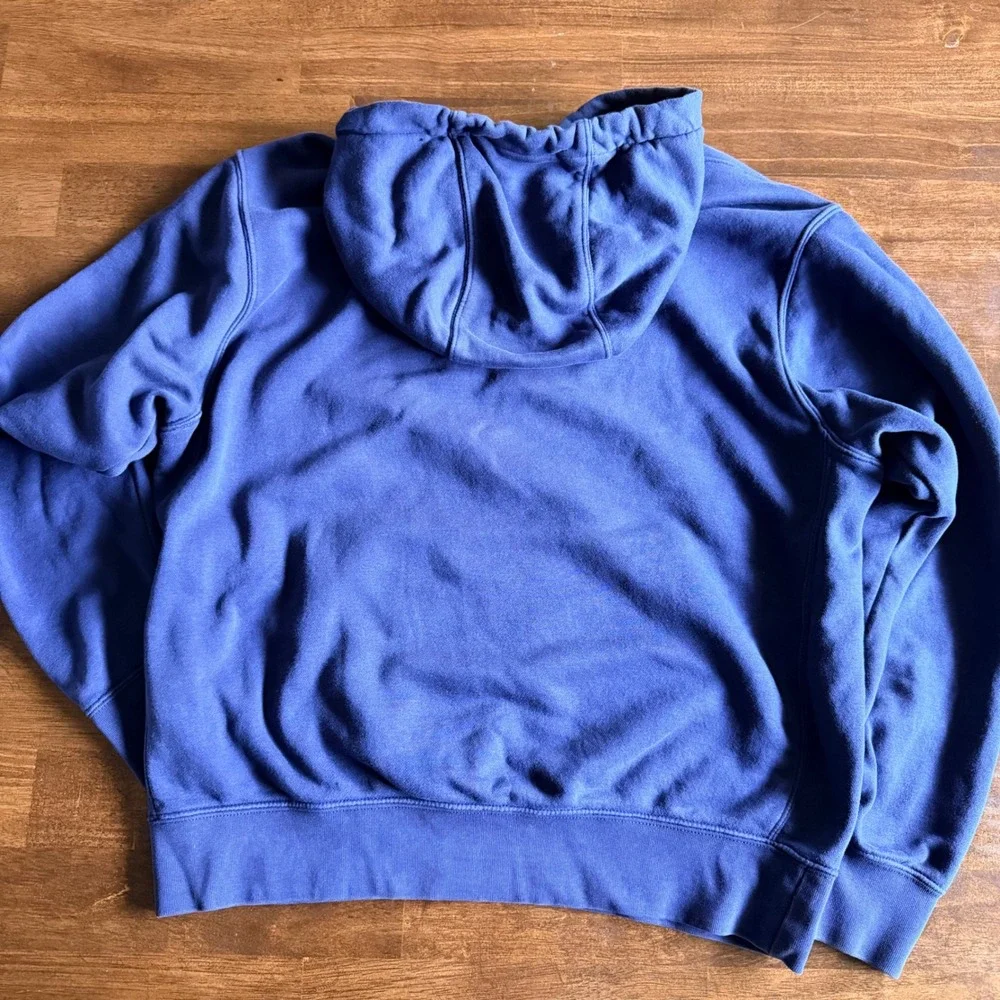 Nike Mens Sportswear Futura Logo Pullover Hoodie Royal Blue Fleece Sweatshirt M